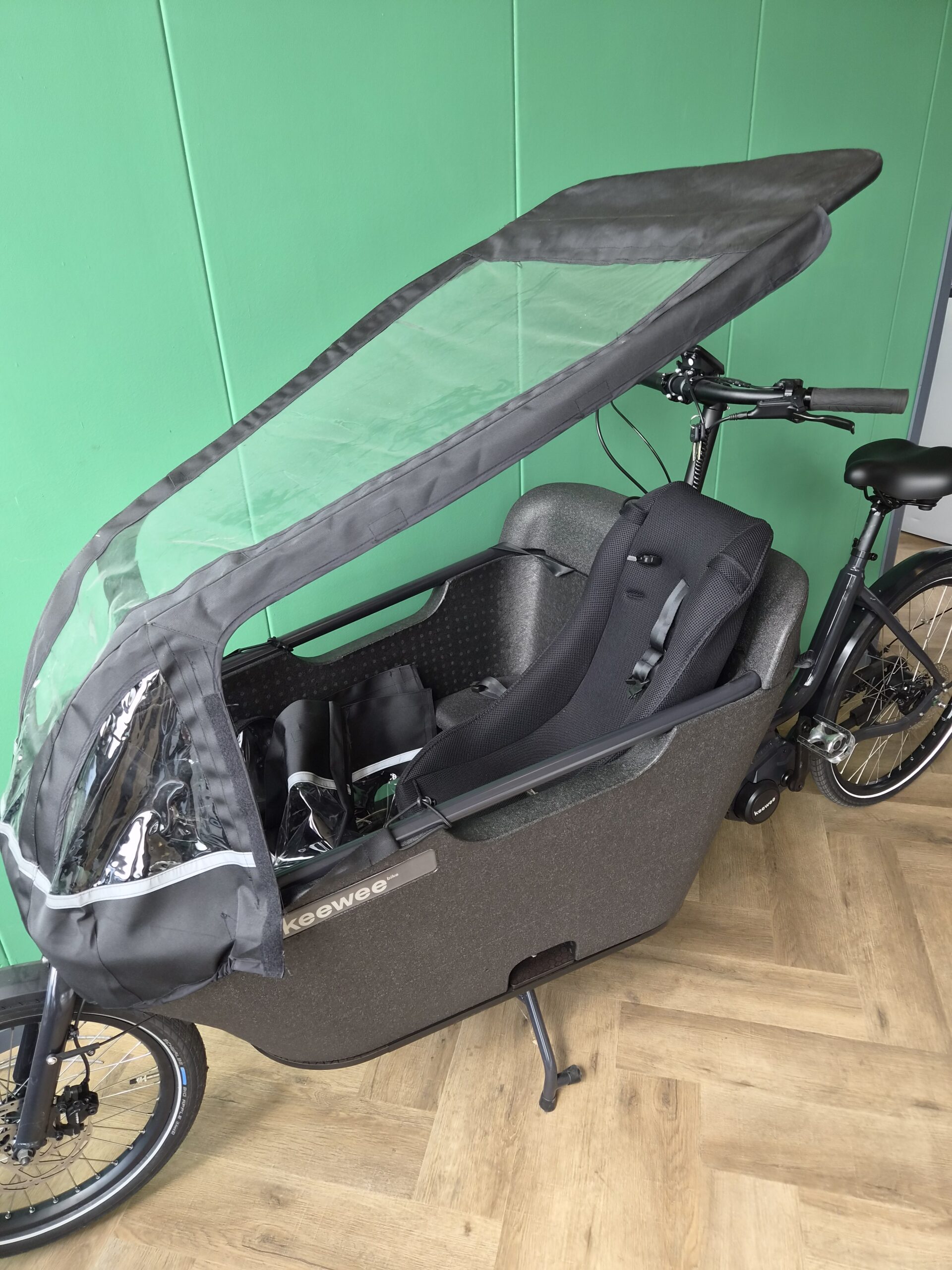 Nagelnieuwe Keewee electrische bakfiets (68 km op de klok), deze wil je! Gratis thuisbezorgd. - Image 3