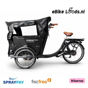 Babboe Curve electrische bakfiets, 4 persoons, met huif en gratis bezorging
